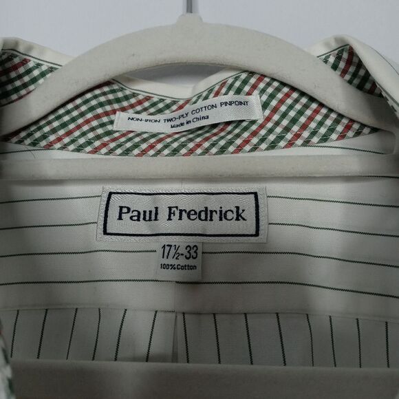Paul Fredrick button down shirt size 17.5 - Picture 3 of 5